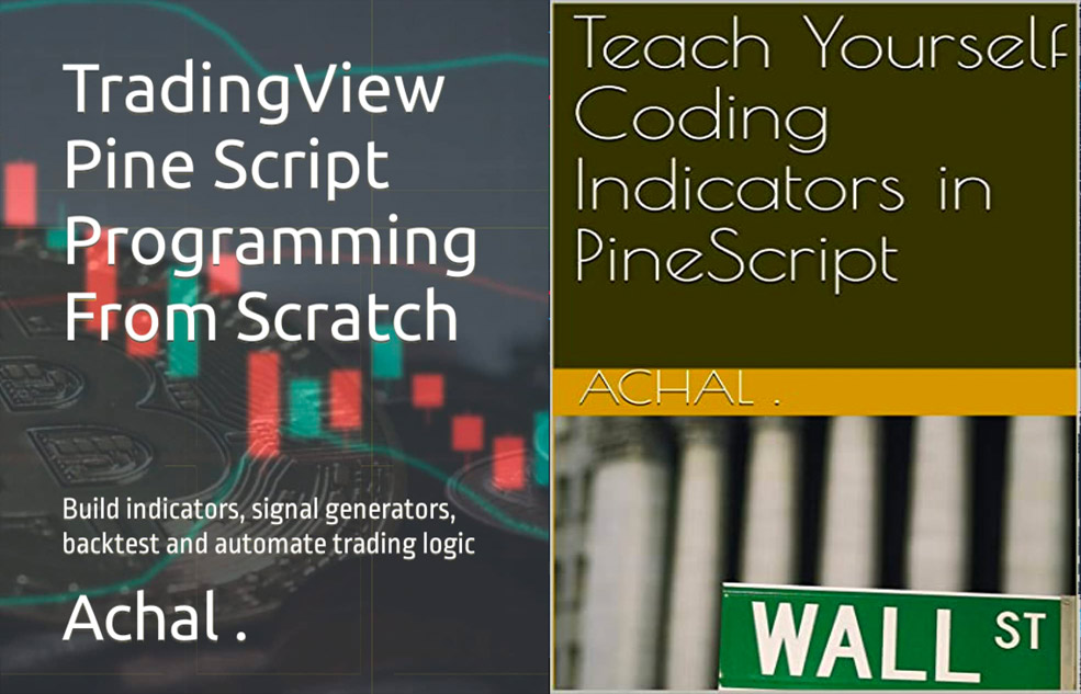 Two of the common and useful books for teaching yourself the basics of  tradingview pine script.